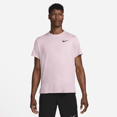 Mens S Small Slim Nike Yoga Short Sleeve Training Top T-Shirt Pink
