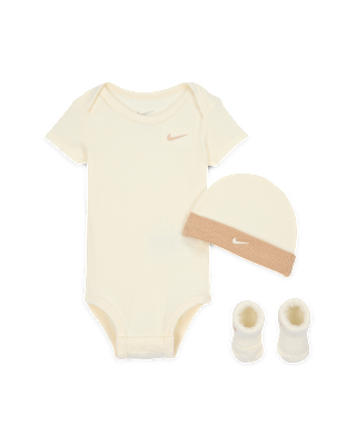 Детские  Nike Baby (6-12M) Waffle Knit Bodysuit 3-Piece Set