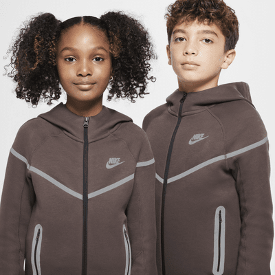 Nike Sportswear Tech Fleece Big Kids' (Boys') Reflective Full-Zip Hoodie