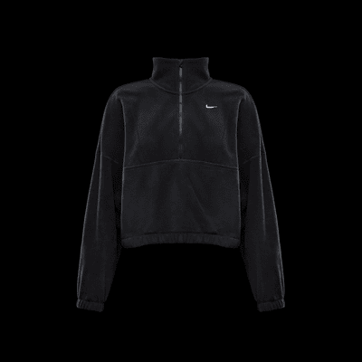 Nike One Therma-FIT Oversize-Oberteil aus Fleece mit Halbreißverschluss (Damen)