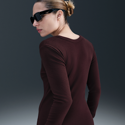 Nike Sportswear Chill Knit Women's Tight Long-Sleeve Midi Mini-Rib Dress