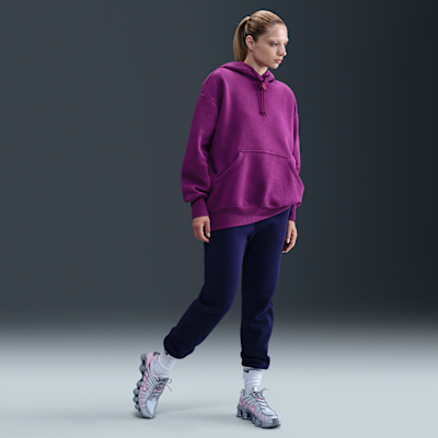 FC Barcelona Phoenix Fleece Pantalón de talle alto de fútbol Nike - Mujer