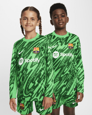 Подростковые джерси FC Barcelona 2024 Stadium Goalkeeper Big Kids' Nike Dri-FIT Soccer Replica Jersey