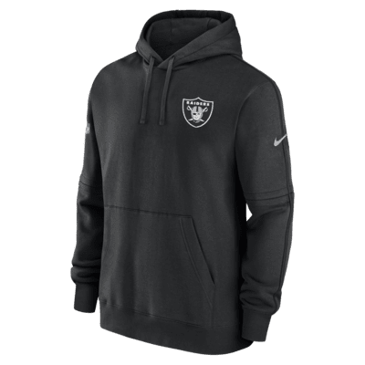 Felpa pullover con cappuccio Las Vegas Raiders Sideline Club Nike NFL – Uomo