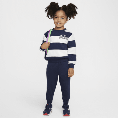 Nike Sportswear Club Toddler 2-Piece Rugby Stripe Crew Set