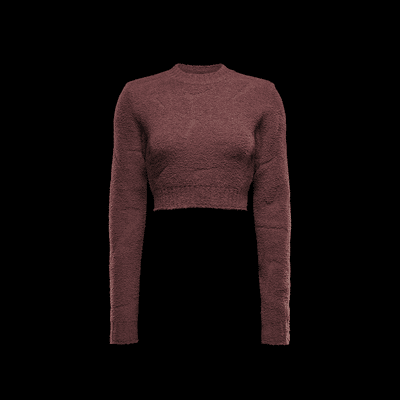 Playera de manga larga de tejido Knit ajustada para mujer Nike Sportswear Phoenix Cozy Bouclé