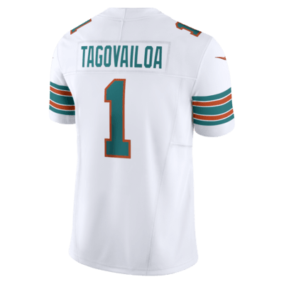 Jersey de fútbol americano Nike Dri-FIT de la NFL Limited para hombre Tua Tagovailoa Miami Dolphins