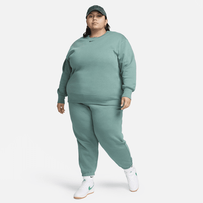 Overdimensionerede Nike Sportswear Phoenix Fleece-sweatpants med høj talje til kvinder (plus size)