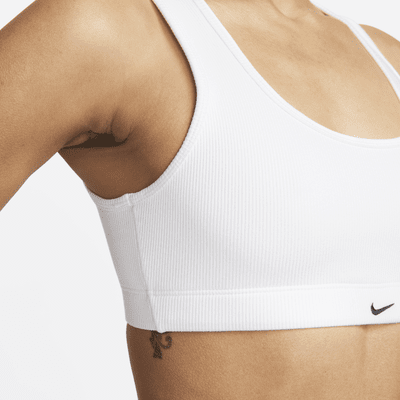 Bra deportivo de tela de canalé con forro ligero de baja sujeción para mujer Nike Alate All U