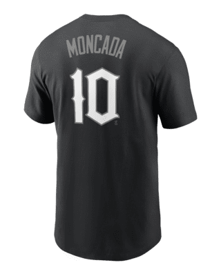 Nike Women's Eloy Jimenez Black Chicago White Sox Name Number T-shirt