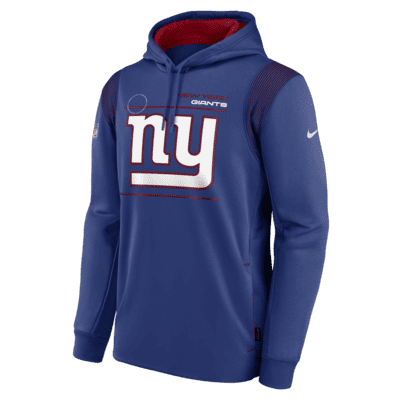 New York Giants Sideline Club Men's Nike NFL Pullover Hoodie.