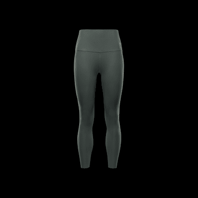 Nike Zenvy Rib Leggings de 7/8 de talle alto y sujeción ligera - Mujer