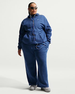 Женские  Nike Sportswear Club Fleece Mid-Rise Wide-Leg Sweatpants (Plus Size)