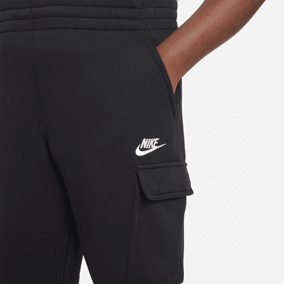 Calças cargo Nike Sportswear Club Fleece Júnior (tamanho grande)