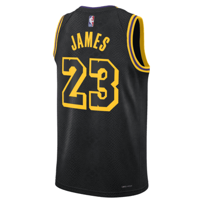 black lebron james lakers jersey