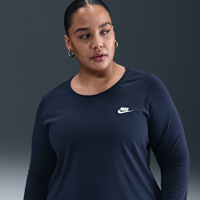 Nike Sportswear Club Women's Long-Sleeve T-Shirt (Plus Size)