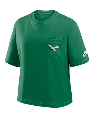 Женская футболка Philadelphia Eagles Rewind Pocket Boxy Nike NFL
