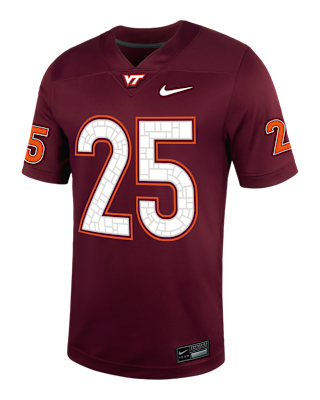 Мужские джерси Virginia Tech Nike College Football Replica Jersey для футбола