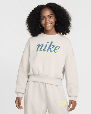 Детский свитшот Nike Sportswear Club Fleece Girls' Boxy Crew-Neck