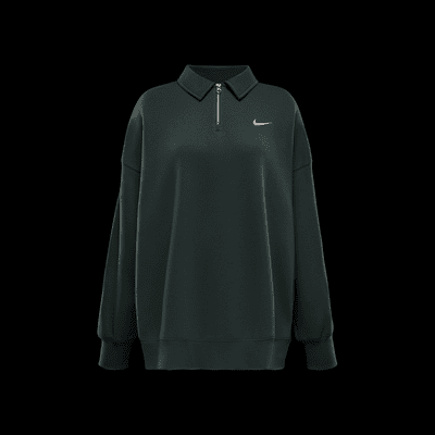 Polo oversized de cierre 1/4 para mujer Nike Sportswear Phoenix Fleece