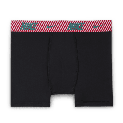 Nike Dri-FIT Big Kids' Holiday Poly Boxer Briefs (5-Pack)