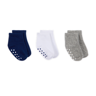 Nike griffige Knöchelsocken für Babys (6–12 M) (3 Paar)