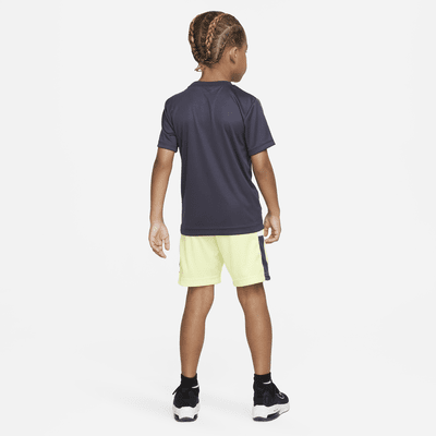 Nike Dri-FIT Blocked Shorts Set Little Kids' Dri-FIT 2-Piece Set. Nike.com