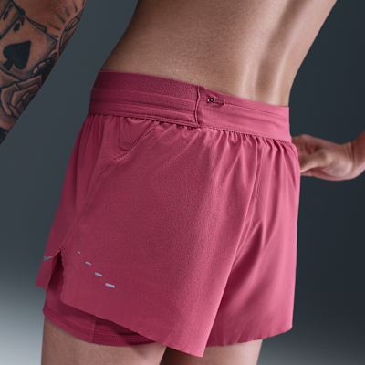 Damskie spodenki do biegania 2 w 1 ze średnim stanem Dri-FIT Nike Swift