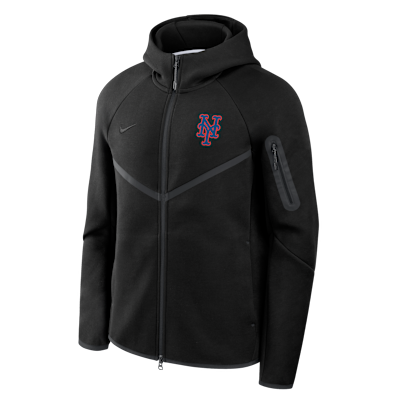 New York Mets Tech Fleece Windrunner Men's Nike MLB Full-Zip Hooded Jacket