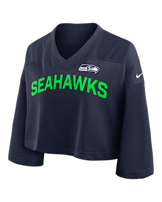 Женские джерси Seattle Seahawks Wide Receiver Jersey Fashion Nike Dri-FIT NFL Cropped Top