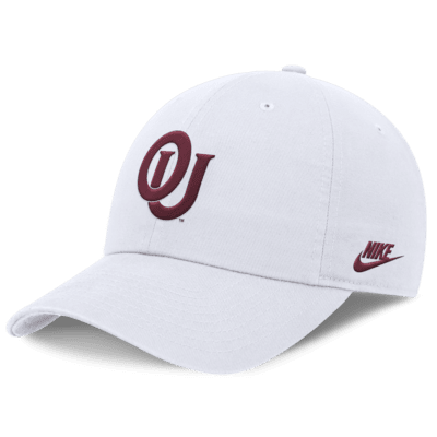 Gorra universitaria Nike Dri-FIT ajustable para hombre Oklahoma Sooners Legacy Club