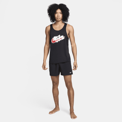 Camiseta de tirantes para hombre Nike Swim Scribble