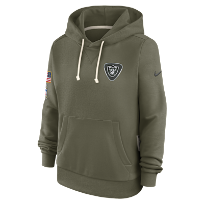 Las Vegas Raiders Salute to Service Sideline Women's Nike Dri-FIT NFL Pullover Hoodie