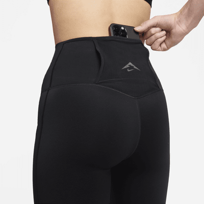 Nike Trail Go 7/8-legging met hoge taille, zakken en complete ondersteuning voor dames