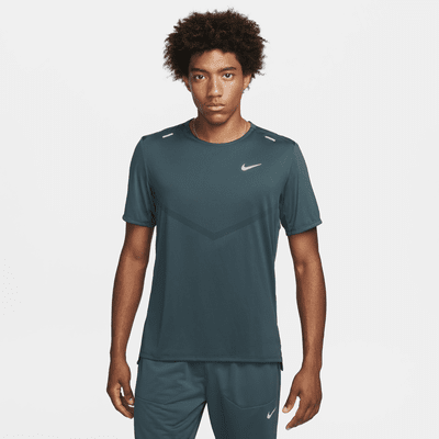 Nike Men Dri-Fit MILER UV Shirts White Athletic Jersey Tee Top Shirt  DV9316-100