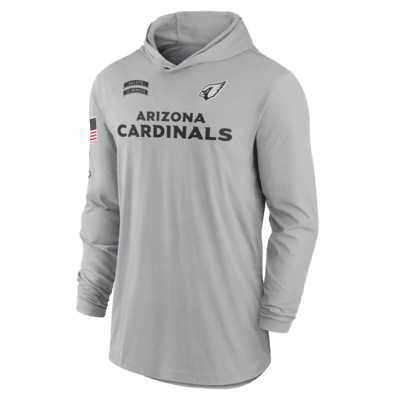 Arizona Cardinals Salute to Service Edge Mascot Lockup Men’s Nike Dri-FIT NFL Long-Sleeve Hooded Top