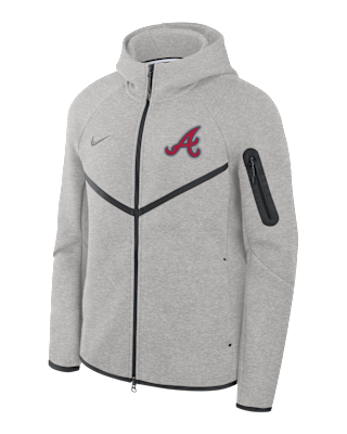 Мужская куртка Atlanta Braves Tech Fleece Windrunner Nike MLB Full-Zip Hooded для бега