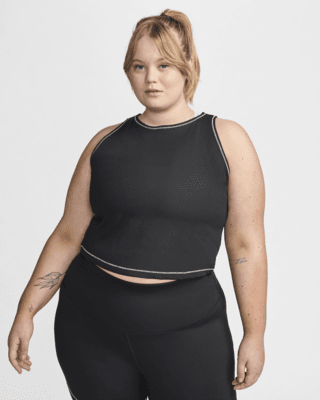 Женские  Nike One Fitted Dri-FIT Ribbed Tank Top (Plus Size)