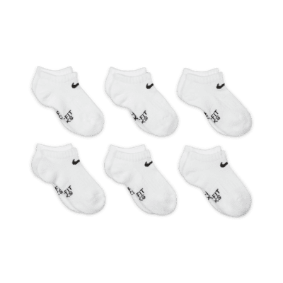 Nike Dri-FIT Little Kids' No-Show Socks (6 Pairs)