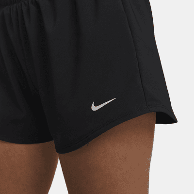 Nike One Pantalón corto con malla interior de talle medio y 8 cm Dri-FIT- Mujer