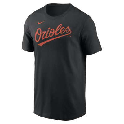 Playera Nike de la MLB para hombre Baltimore Orioles Fuse Wordmark