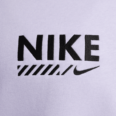 Nike Sportswear túlméretezett, kerek nyakkivágású női polárpulóver