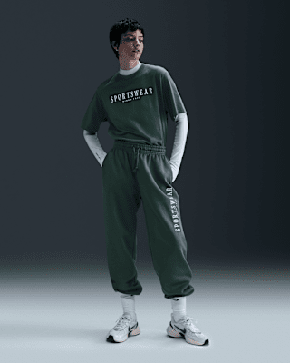 Женские  Nike Sportswear Phoenix Fleece High-Waisted Oversized Sweatpants