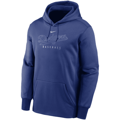 Los Angeles Dodgers Nike Wordmark Therma Performance Pullover Hoodie - Mens