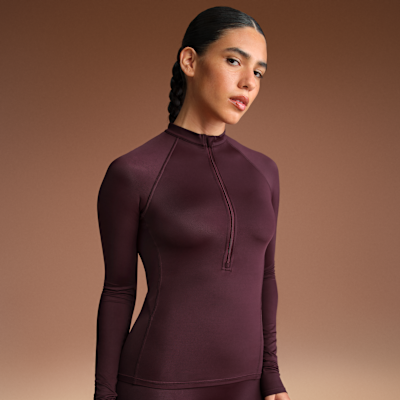 NikeSKIMS Shine Women's Long-Sleeve Half-Zip Top