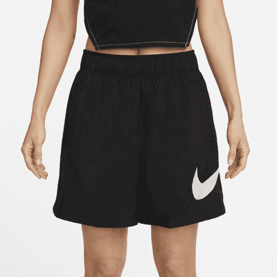 Shorts de tiro alto de tejido Woven para mujer Nike Sportswear Essential