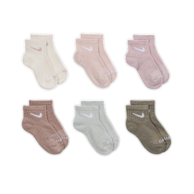 Nike Dri-FIT Performance Basics Little Kids' Ankle Socks (6 Pairs)