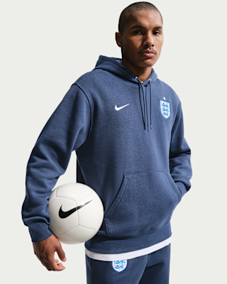 Мужское худи England Club Nike Soccer Pullover Hoodie