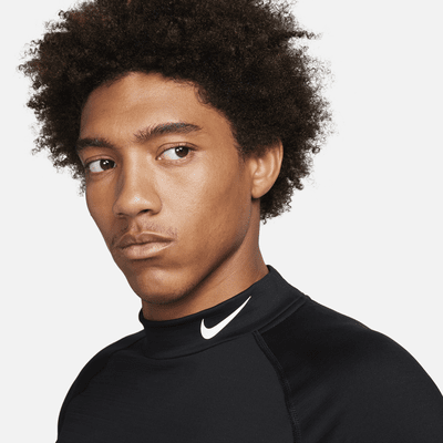 Nike Pro Men's Dri-FIT Warm Long-Sleeve Fitness Mock. Nike NO