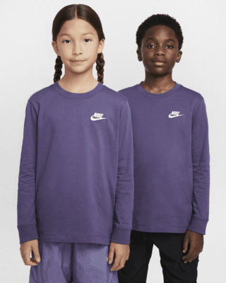 Подростковая футболка Nike Sportswear Big Kids' Long-Sleeve